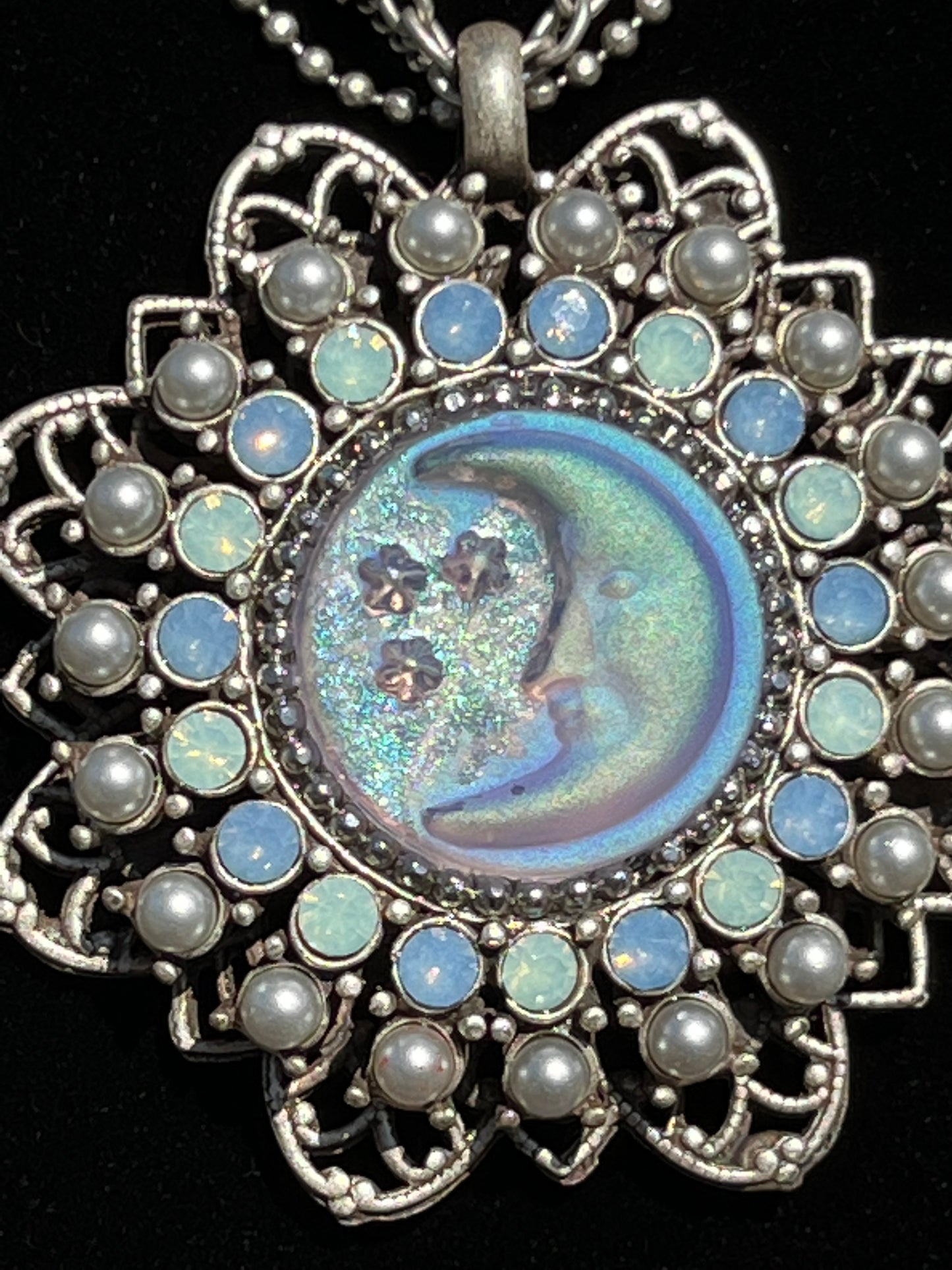 Iridescent Moon Necklace