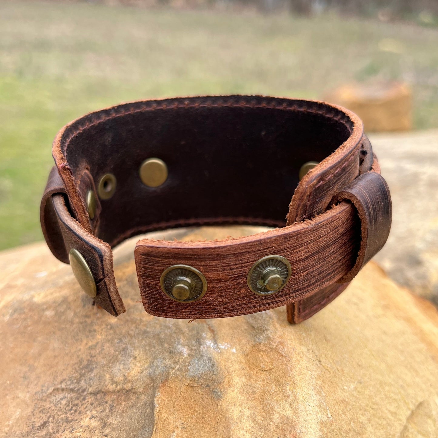 "Just A Small Town Girl" Leather Cuff